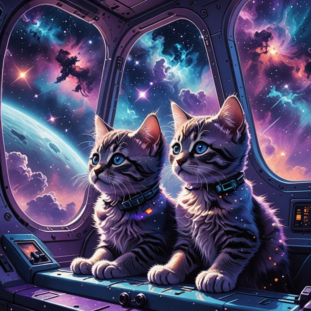 Kittens in Cosmic Voyage