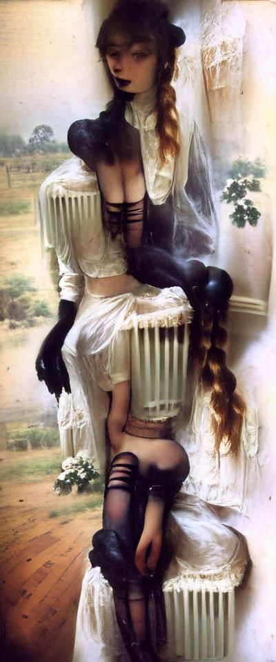Victorian Goth Girlfriend Portrait