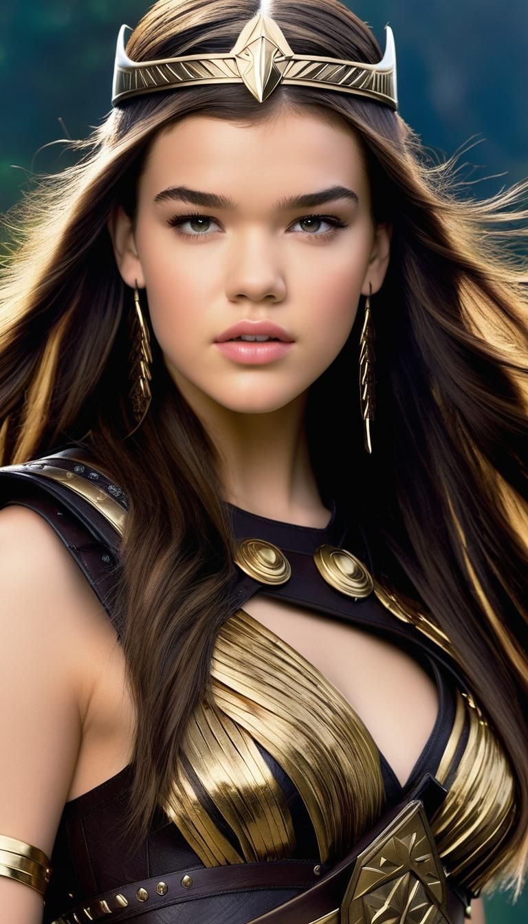 Hailee Steinfeld as Xena in Hyperrealistic Portrait