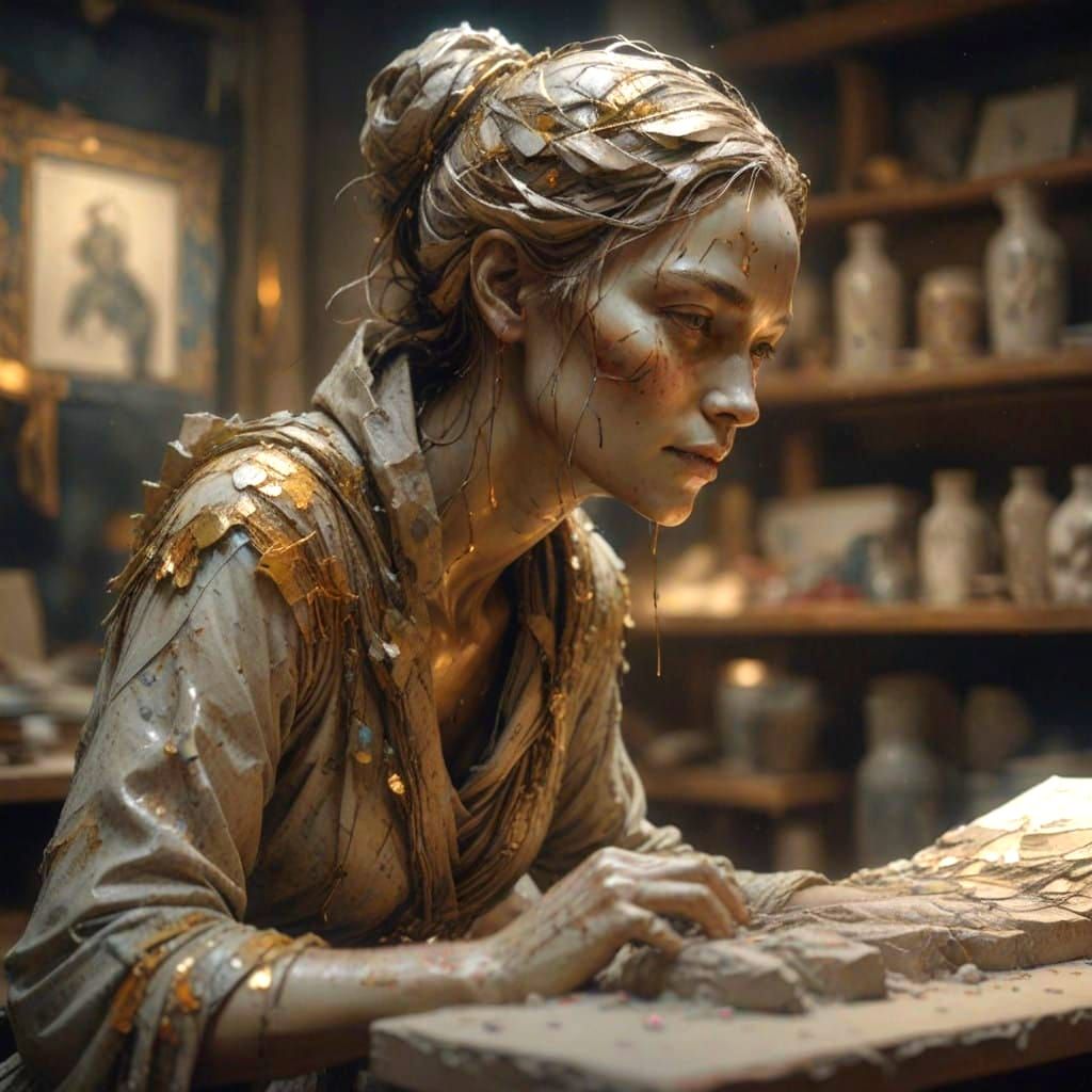 Surreal Sculpture Comes to Life in Gritty, Cinematic Art