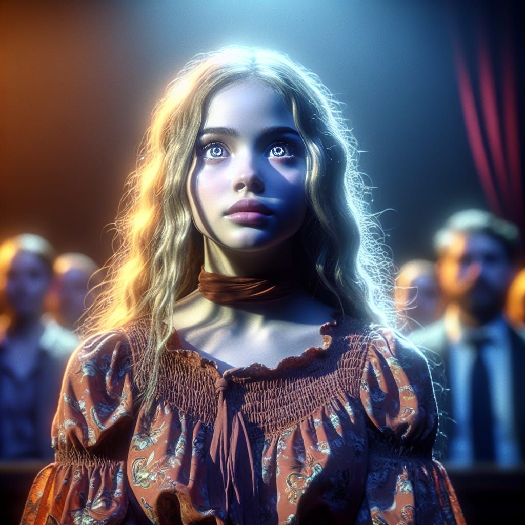 Hypnotic Stage Performance in Cinematic Style