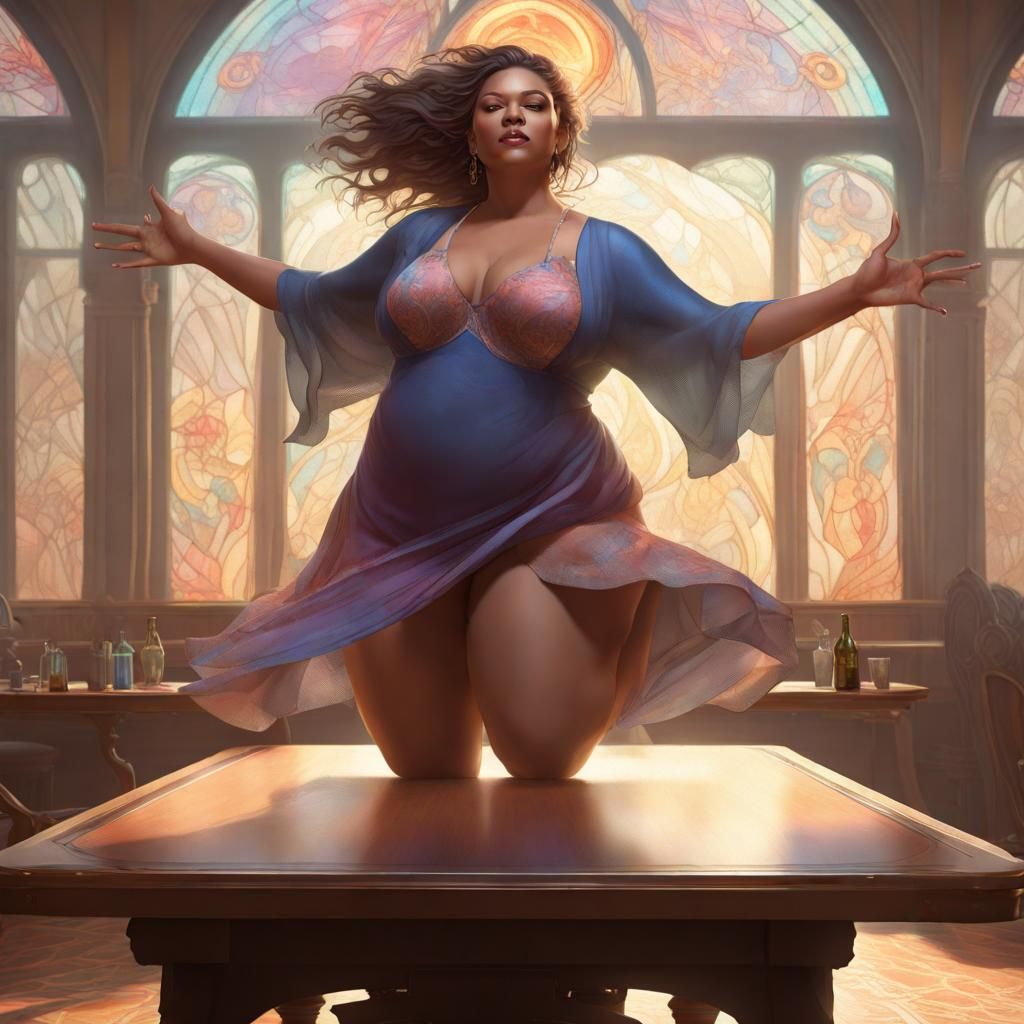 Woman Dancing: Hyperdetailed Artgerm-Inspired Portrait