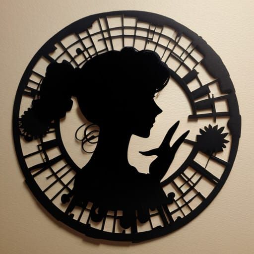 Elegant Silhouette Art in Minimalist Style