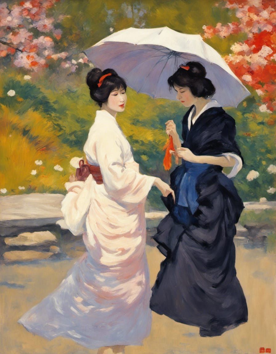 "Taisho era lesbian pulp fiction in Impressionistic style". ...