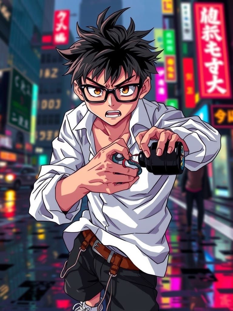 Genius Hacker Holds Ticking Time Bomb in Japanese Manga Styl...