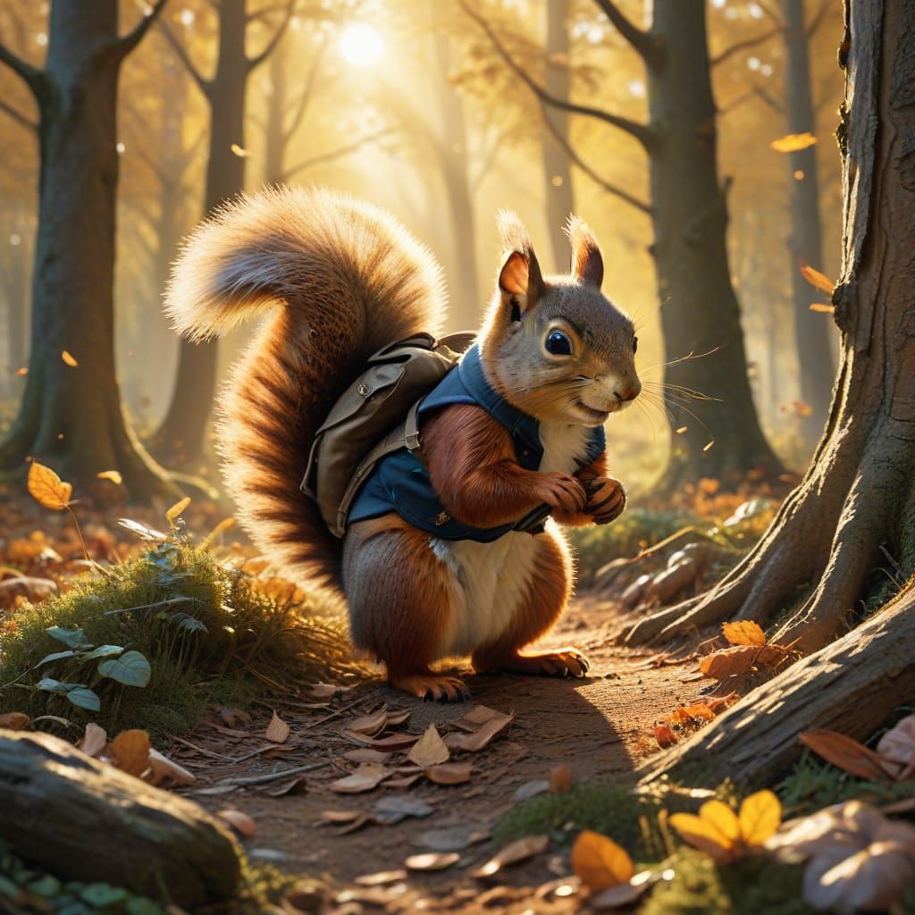 What a cute squirrel!