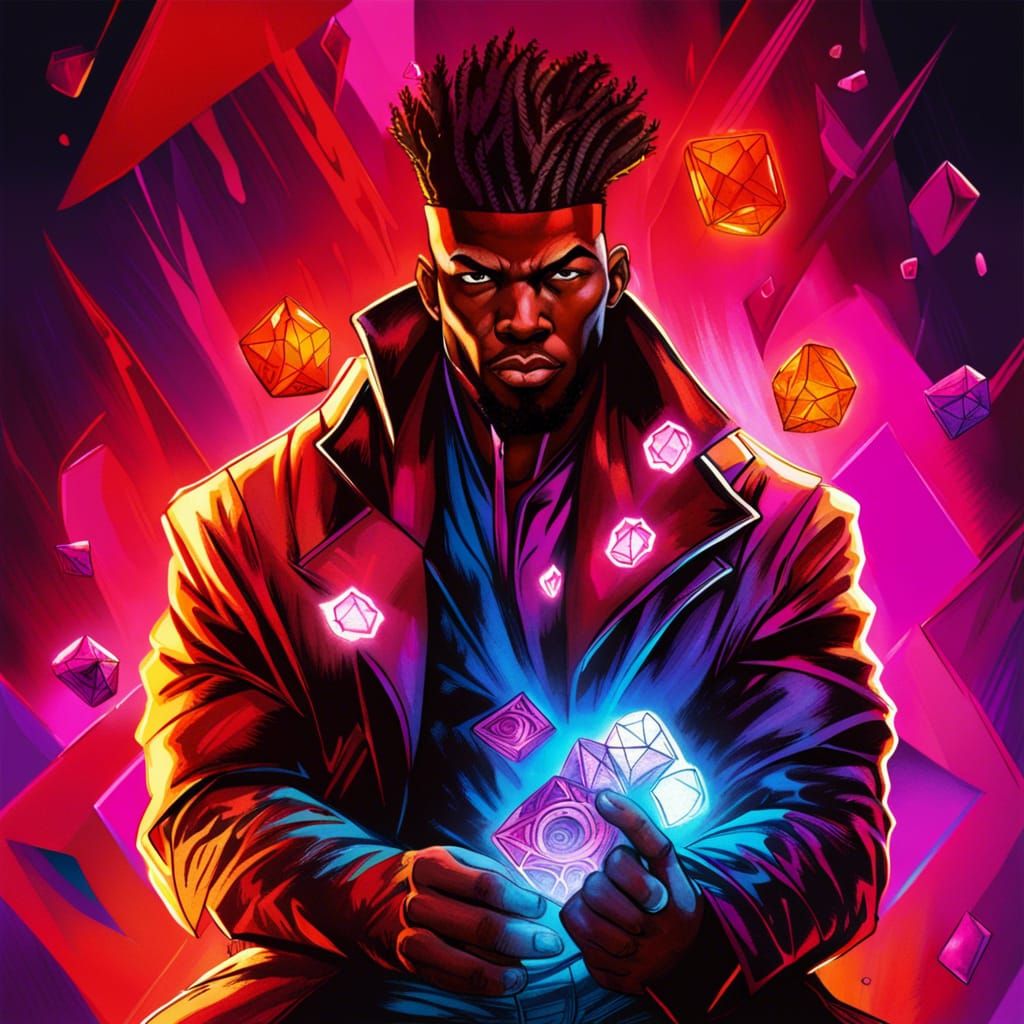 African American Gambit with Vibrant Colors