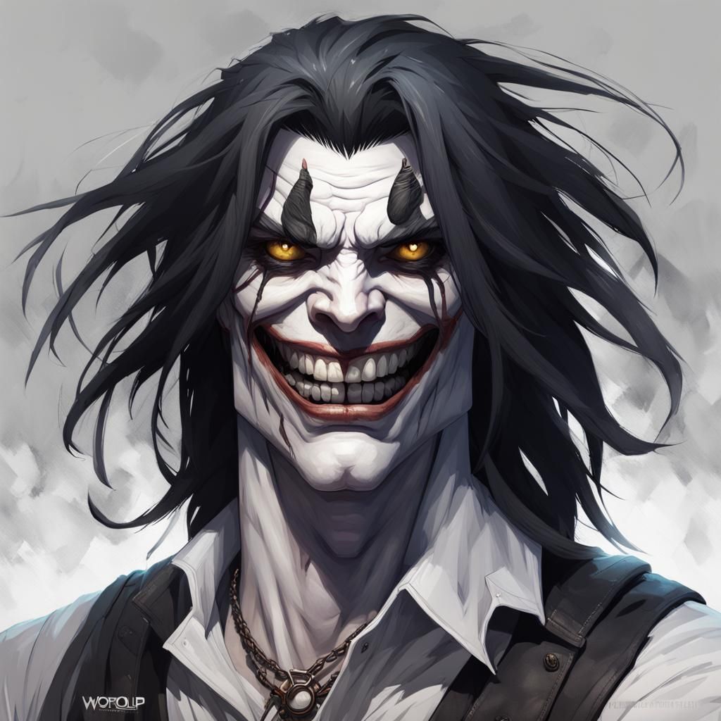 Detailed Portrait of a Pale Man in Digital Art Style