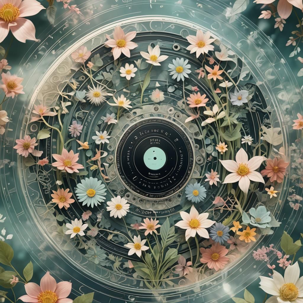 Oshibana Art Vinyl Record Sleeve