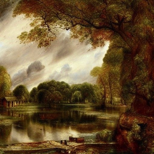 Detailed Landscape with Cinematic Lighting