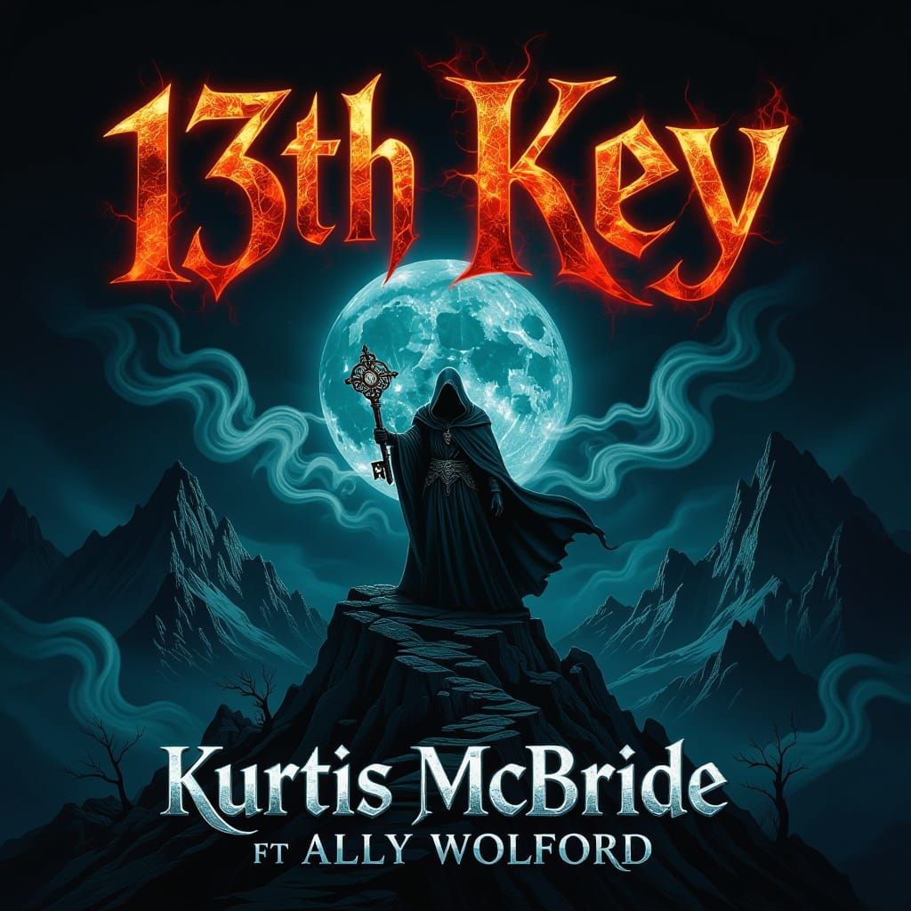 13th Key: A Haunting 80s Metal Album Cover