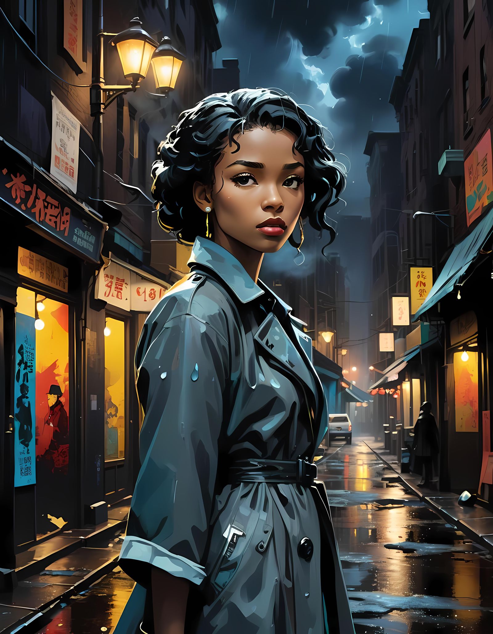 Tornadic Anime in Unity 3D: Film Noir Van Gogh