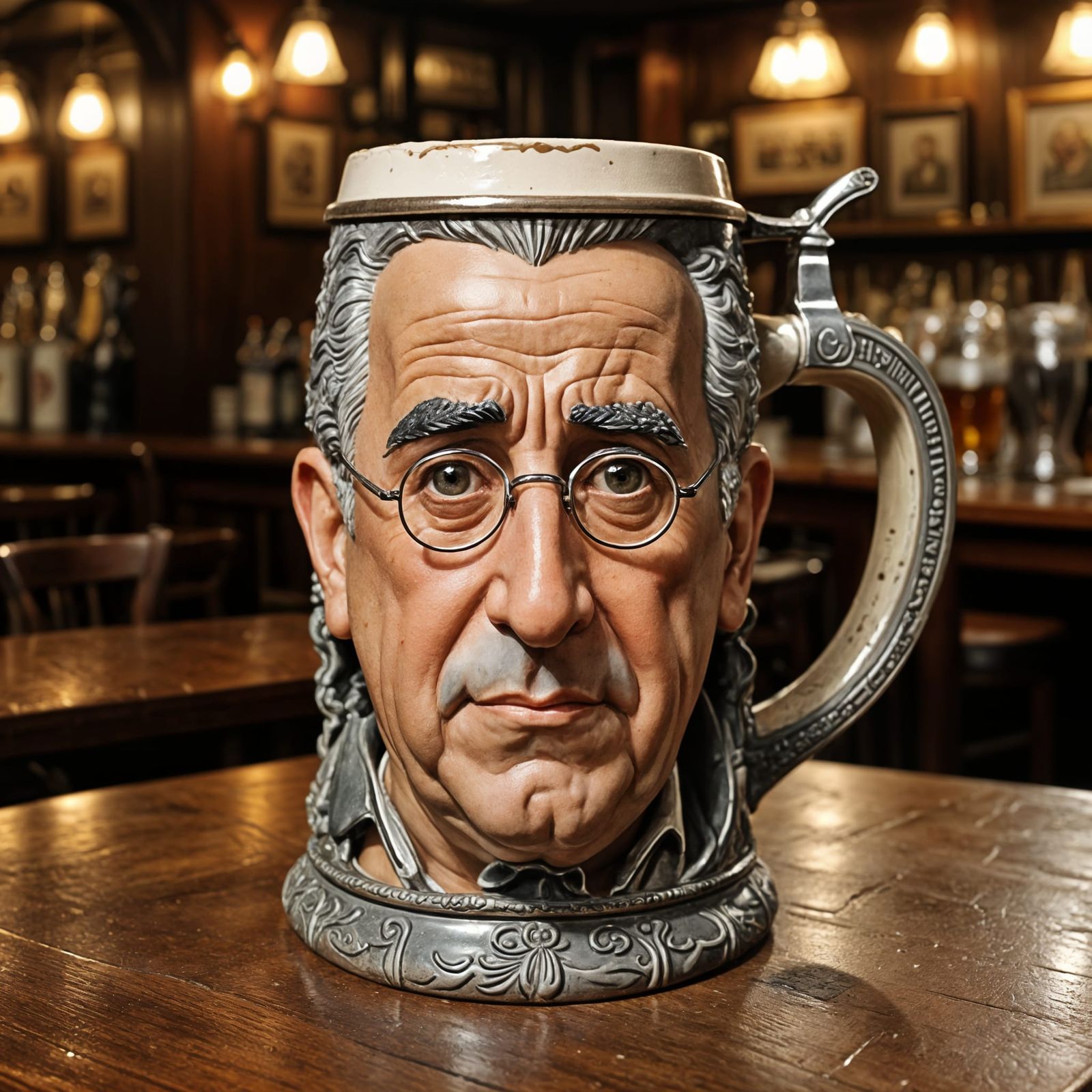 Actor's Beer Stein as Pub Decor