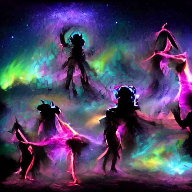 Surreal Landscape with Vibrant Colors