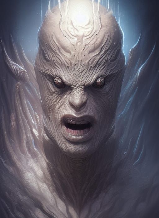 Intricate Deep Sea Creature Concept Art