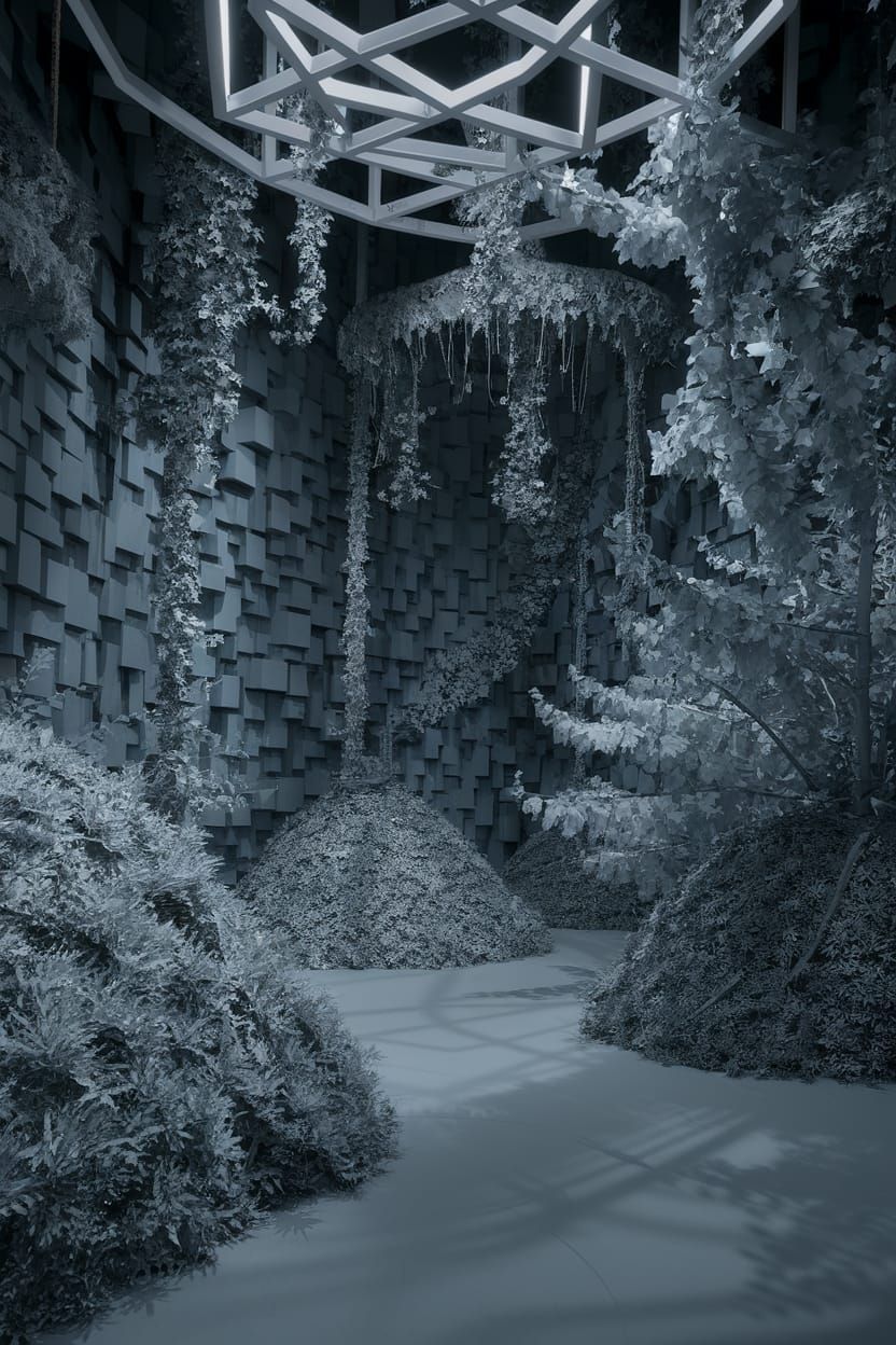 Neongray Hallucinating Vines That Shine