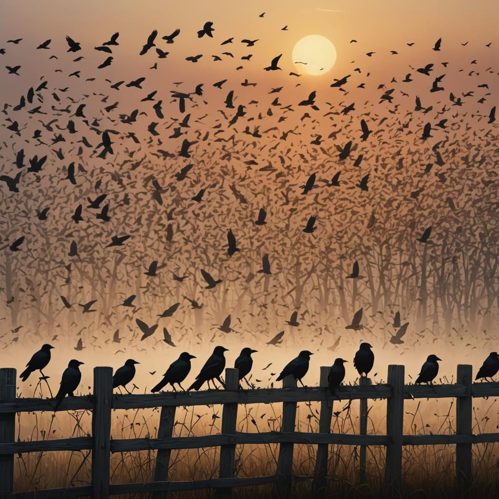 A murder of crows