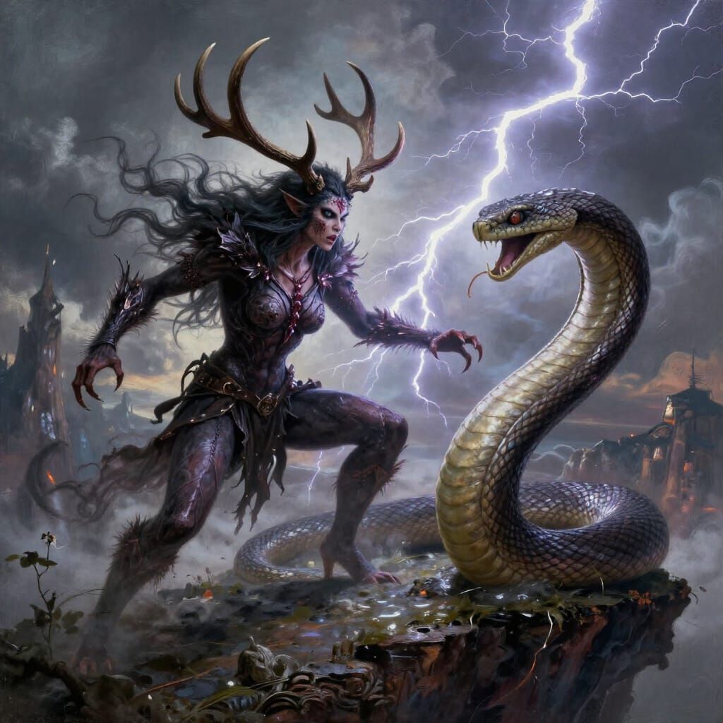 Windigo vs Serpent Beast in Epic Sky Island Battle