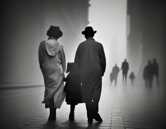 Sepia Street Photography Portraits in Urban Setting