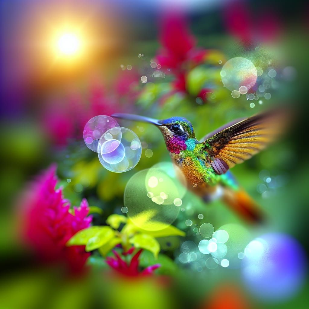 Hummingbird in Natural Light: A Photographic Study