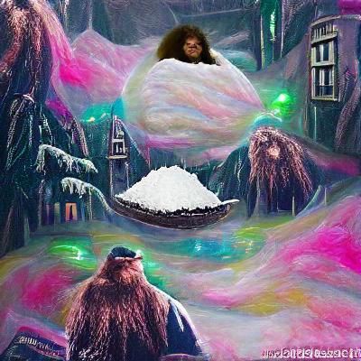 Dreamlike Planet Landscape, Surreal Art