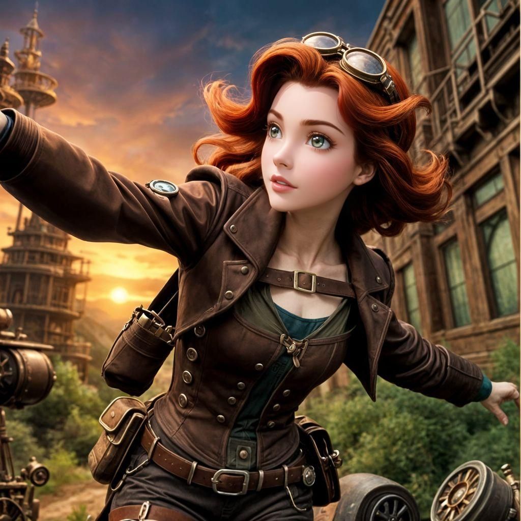 Steampunk Ariel: An Explorer's Adventure