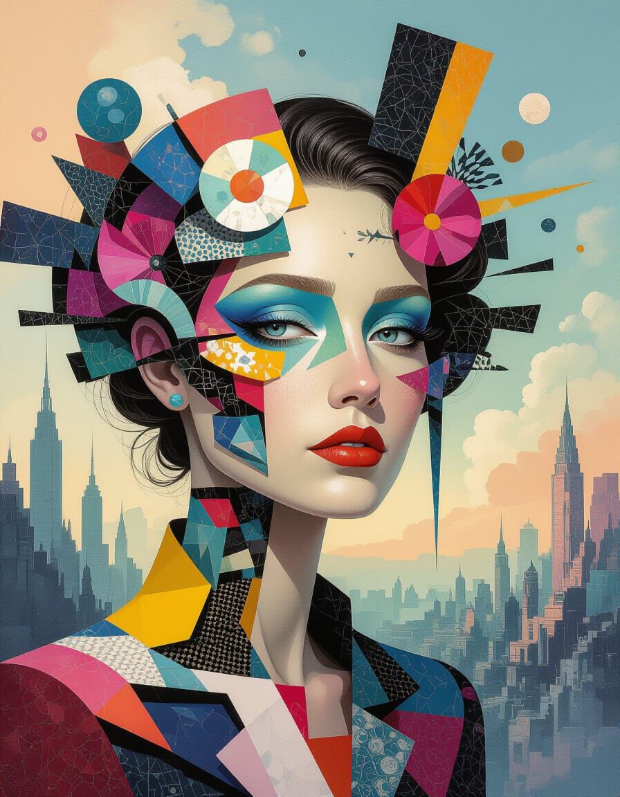 Surreal Futuristic Deconstructed Designs with Vibrant Colors