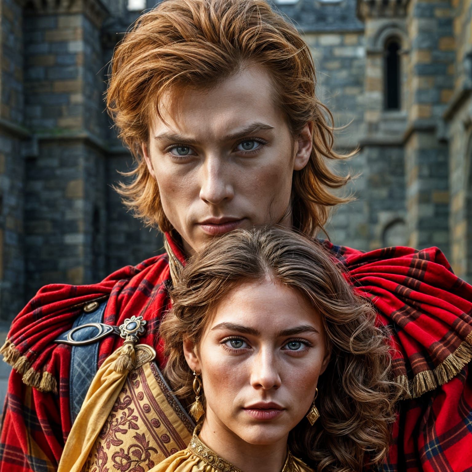 Regal Scottish Heroes in Hyperrealistic Detail