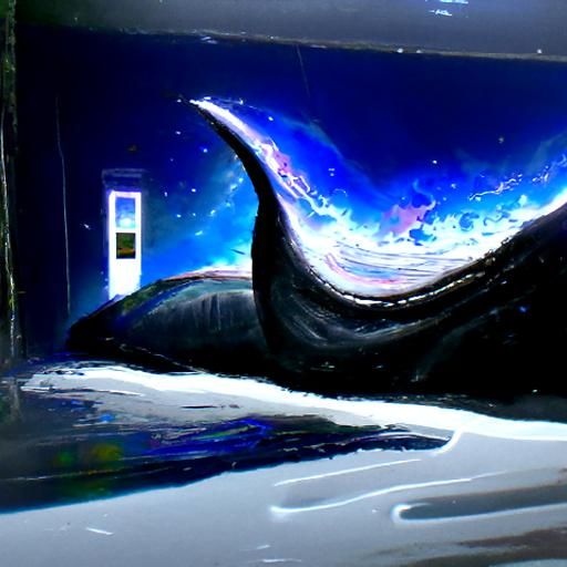 Whale Breaching Galaxy Doorway
