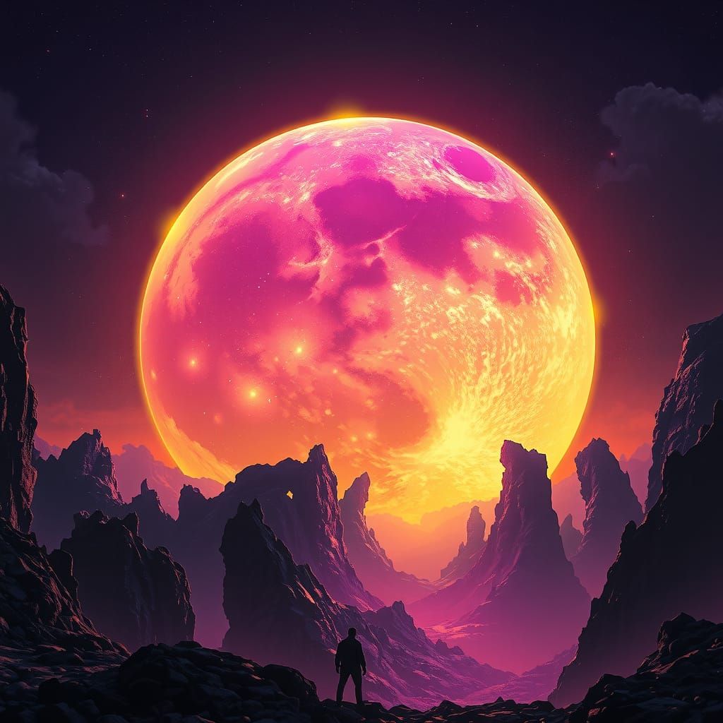 Celestial Moon with Dynamic Lighting and Textures