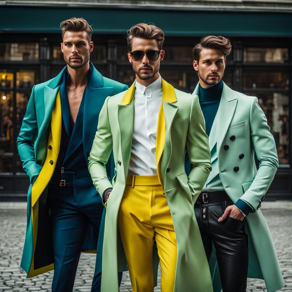 Male Fashion Models in Munich: Photorealistic 8K
