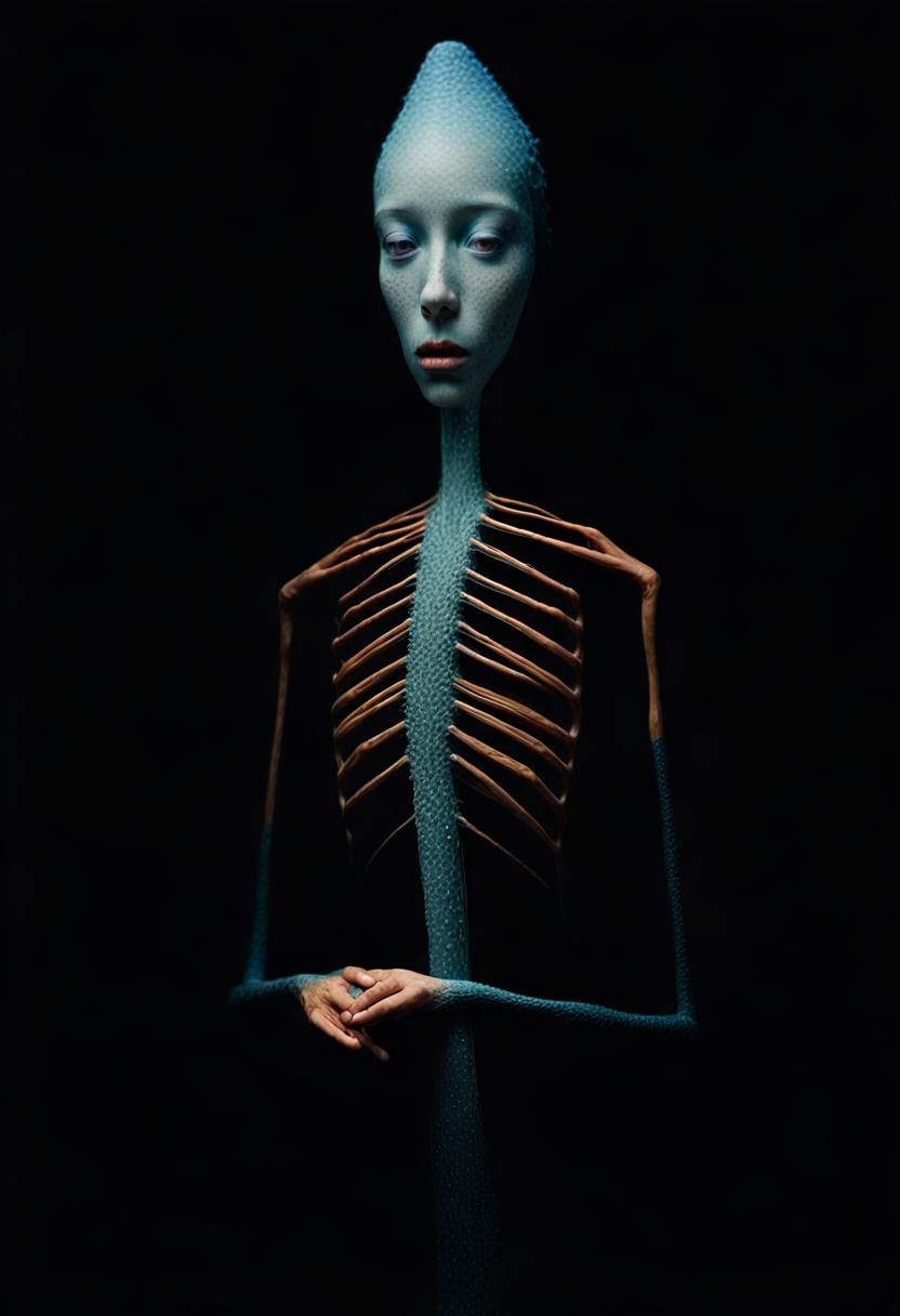 Magical Biological Life with Prisms in Surreal Style