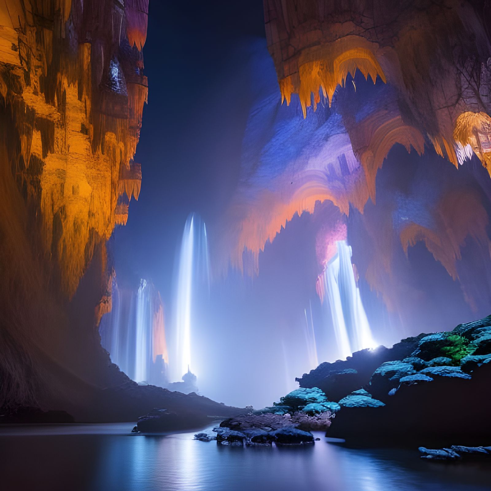 Beautiful karst cave