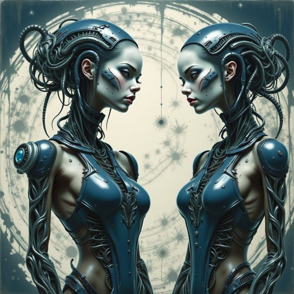 Cyborg Goddesses in Corroded Opulence