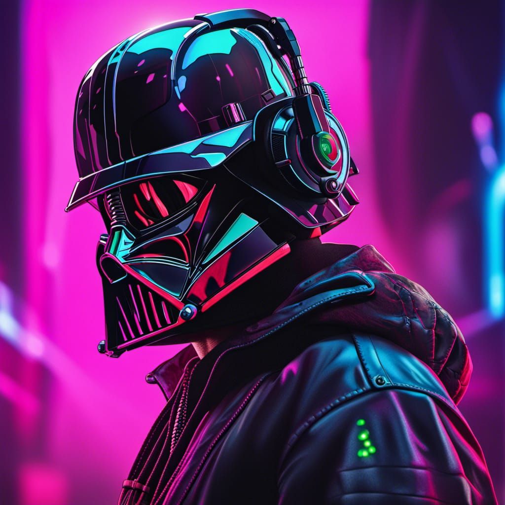 DJ Mart Fader Cyberpunk Darth Vader Portrait