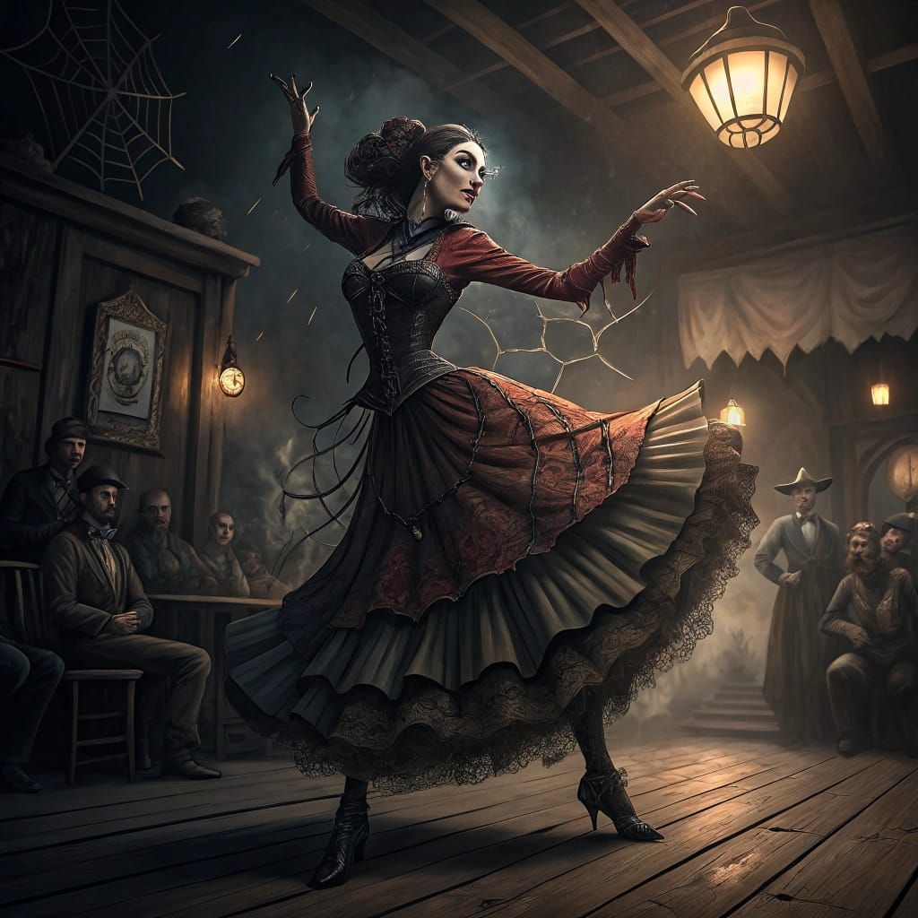 Rebellious Lola Montez Performs the Spider Dance in a Gritty...