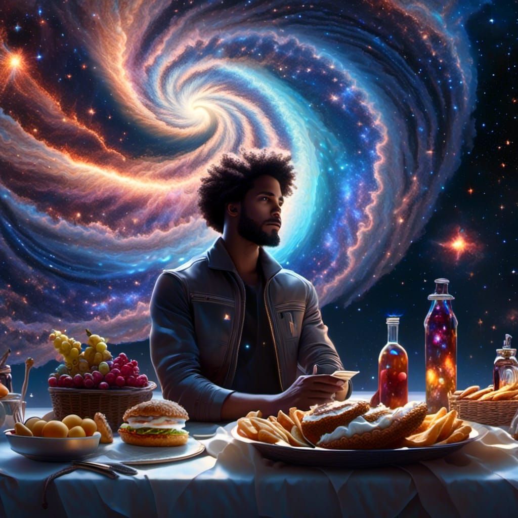 Man's Picnic Interrupted by Galactic War