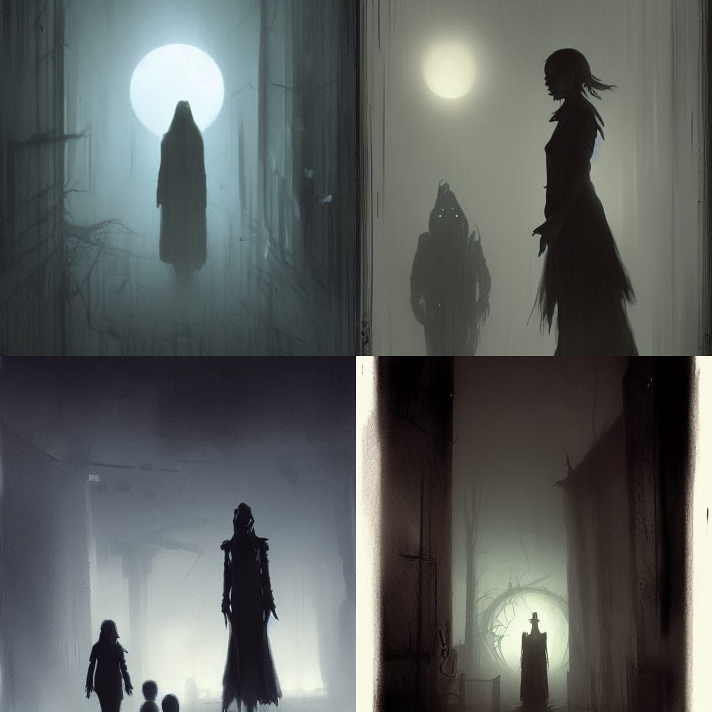 Creepy Dark Scene from the Twilight Zone