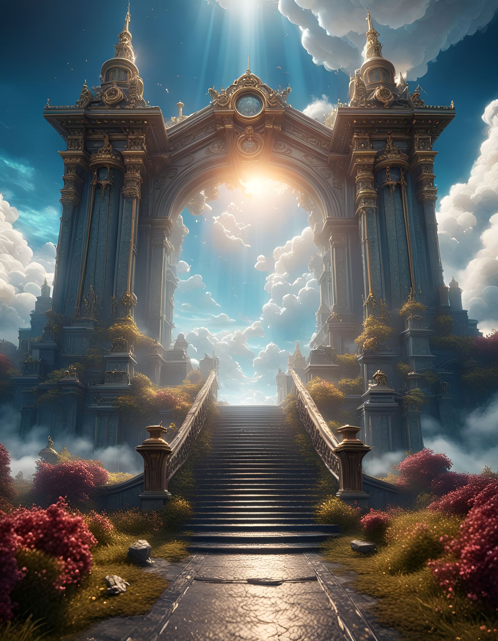 Heaven's Gate: A Dramatic Digital Matte Painting