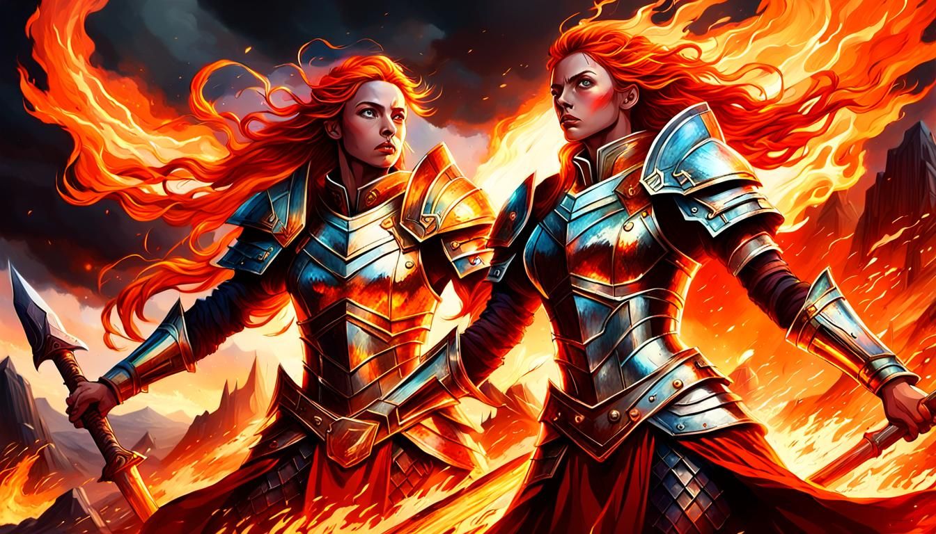 Goddesses Clash in Epic Fantasy Battle