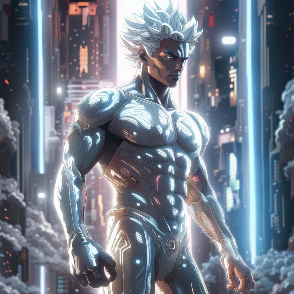 Cyberpunk Silver Surfer Goku Kingdom