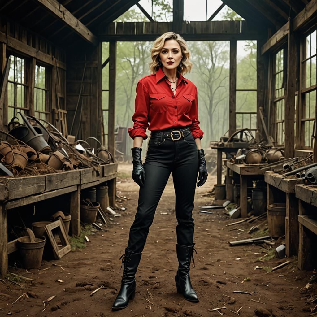 Ready-to-wear Spring-Summer 2024, post-apocalyptic line.