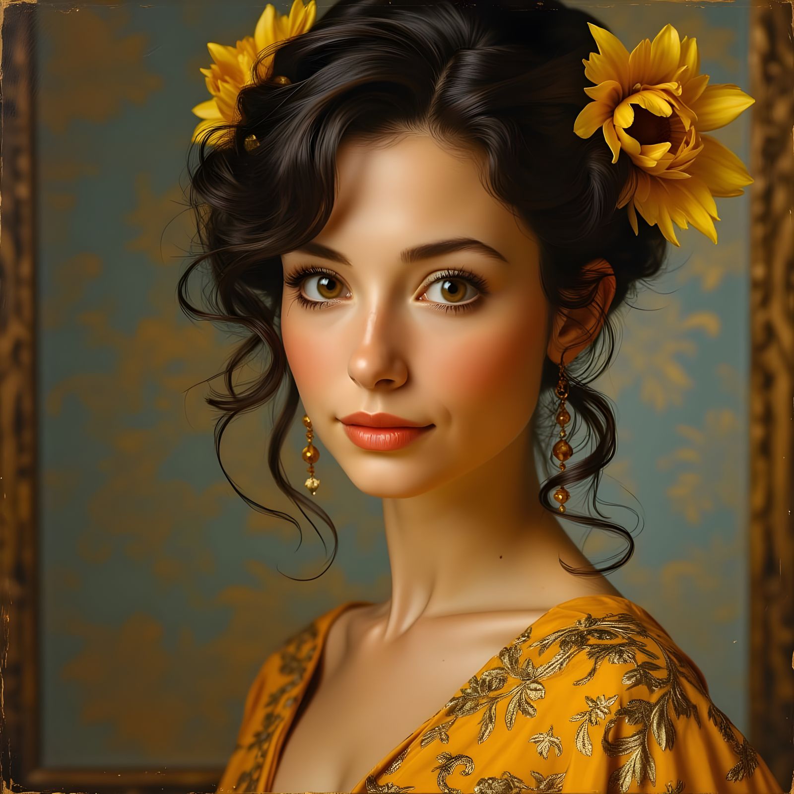Elegant Woman in Radiant Beauty