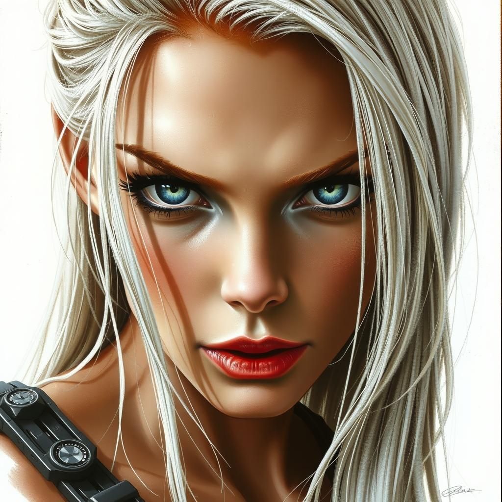 Hyperrealistic Rogue Illustration in Luis Royo Style