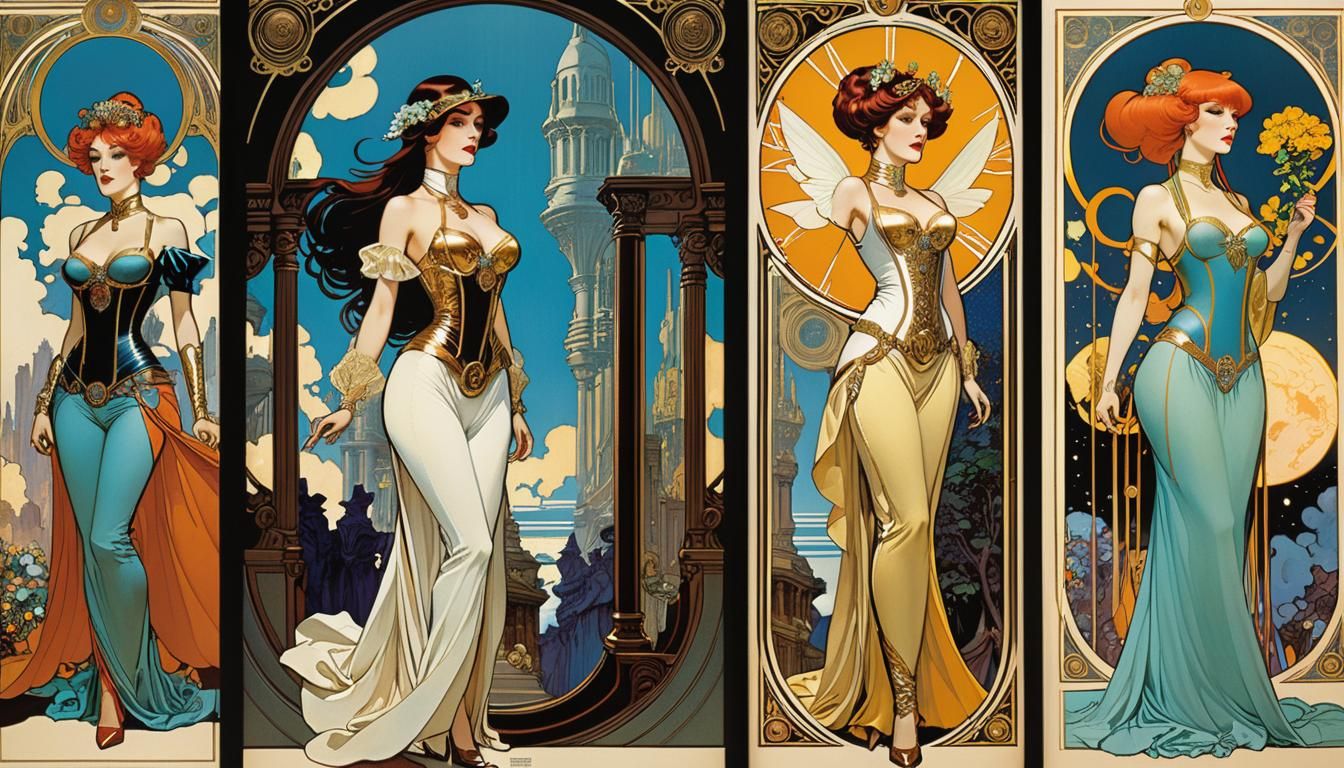 Transgender Gynoid Governess: Comic Book Art