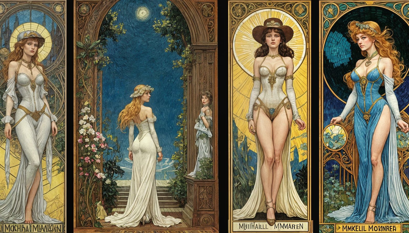 Comic Book Art: Gynoid Governess and Industrialist's Daughte...