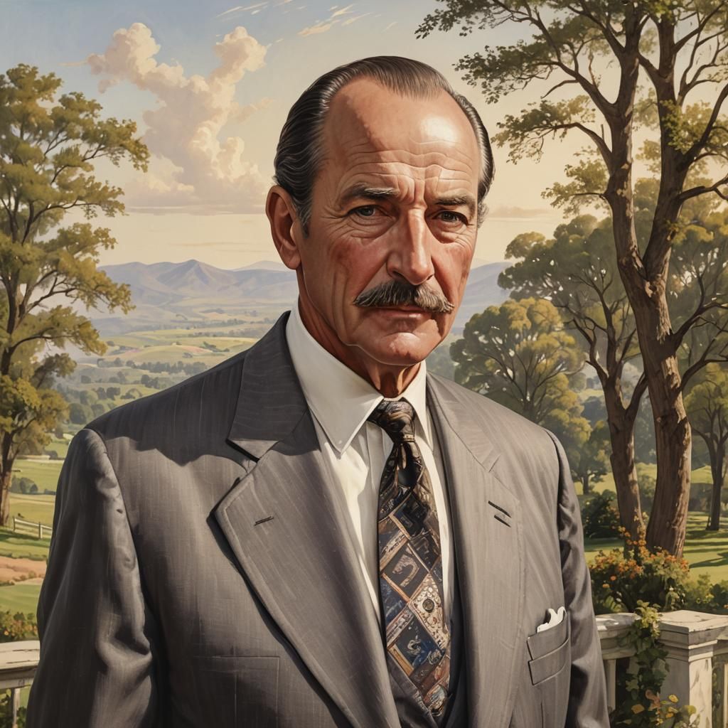 Classic American Portrait of Louis Henry Oberndorf