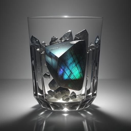 Crystal Specimen and Pearl Still Life in Oil Painting