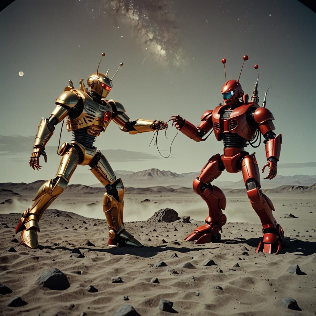 Perseus Battles Robot Lobster on the Moon