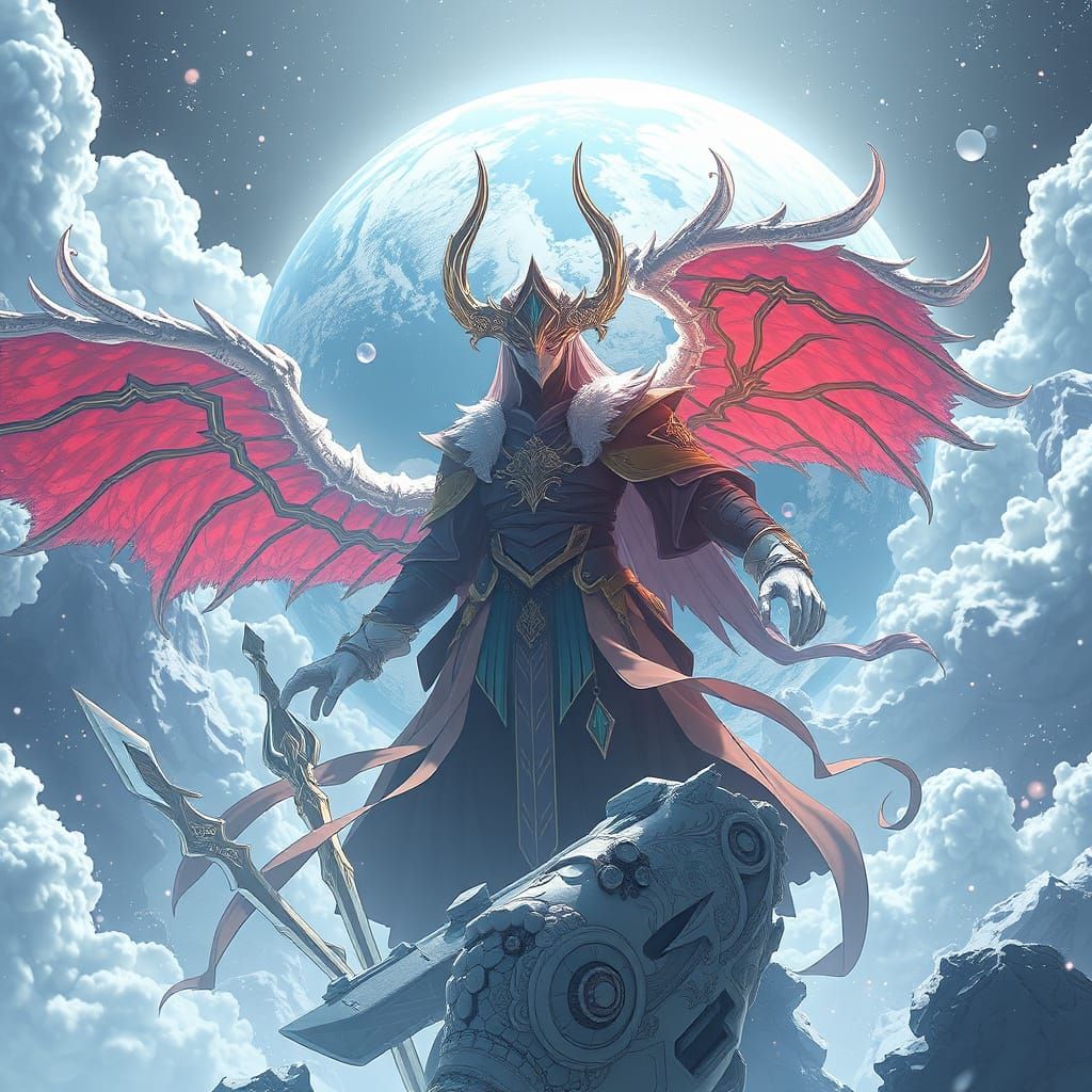 Detailed 3D Anime Art Inspired by WLOP